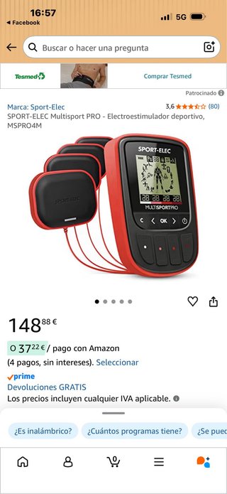 SPORT-ELEC MULTISPORTPRO Electroestimulador
