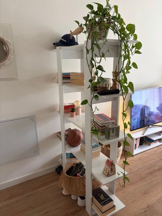Librería/Separador de ambientes Blanco brillo