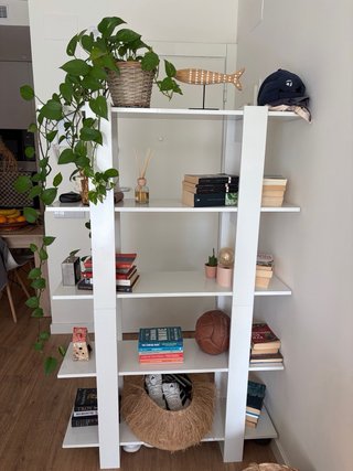 Librería/Separador de ambientes Blanco brillo