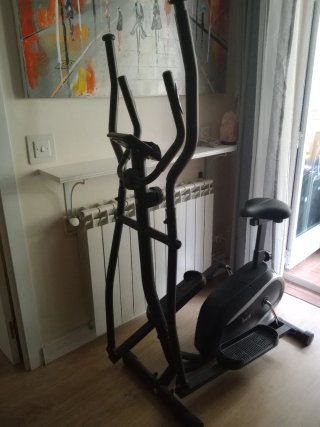 Bicicleta elíptica con asiento