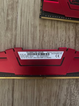 2x8GB DDR4 2666MHz G.SKILL RAM