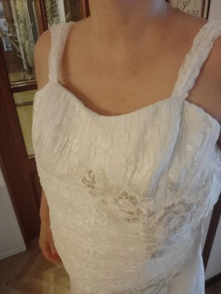 Vestido de Novia Blanco de chantillí