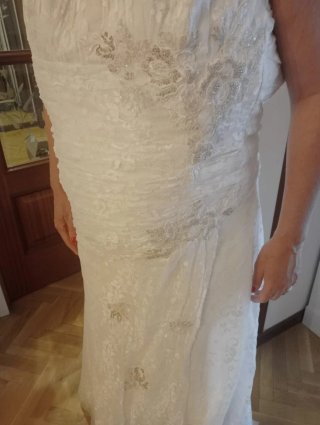 Vestido de Novia Blanco de chantillí