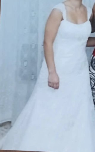 Vestido de Novia Blanco de chantillí