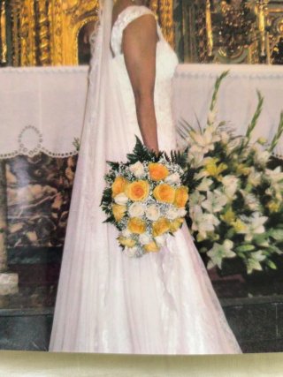 Vestido de Novia Blanco de chantillí