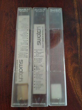 Cajas Swatch vacías