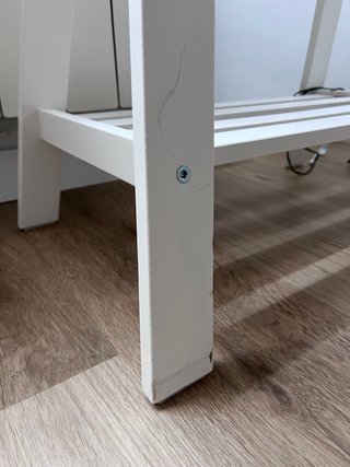 Mesa escritorio madera y metal