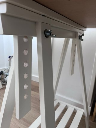 Mesa escritorio madera y metal