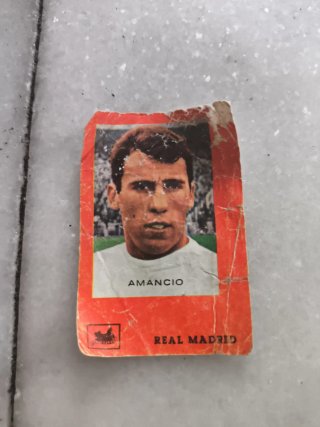 CROMO - REAL MADRID - AMANCIO