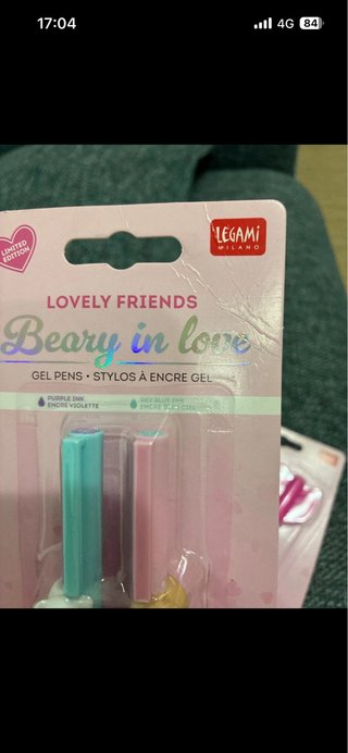 Set 2 Penne Legami Beary in love e Go Cupid