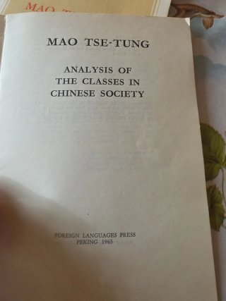 Mao Tse-Tung on new democracy + analysis