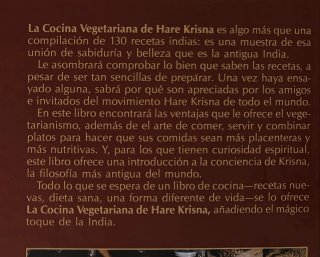 Libro La Cocina Vegetariana de Hare Krisna