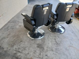 2 Sillones Barbería Caballero Negro