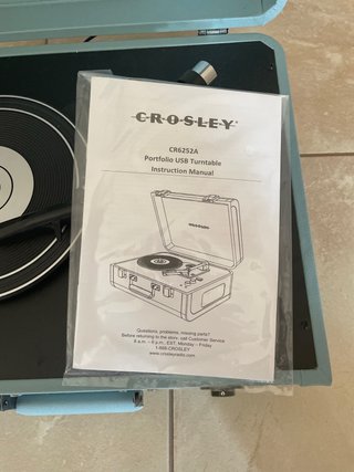 Giradischi Portatile Crosley Blu/Nero