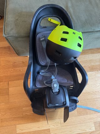 Silla bici niño + casco