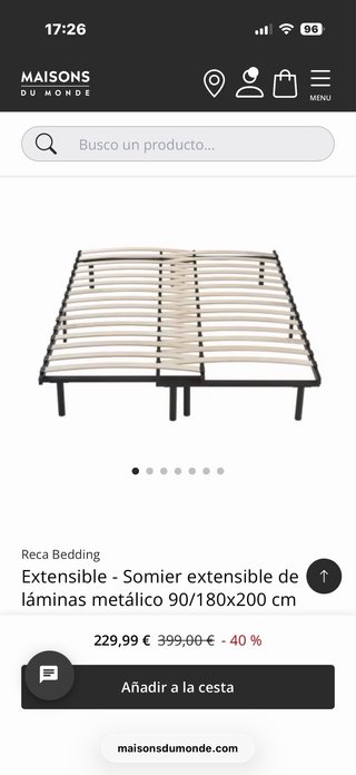 Base Cama Extensible/ Extendable Bed Frame