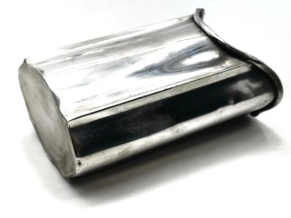 Bonito portalapices metalico de escritorio antiguo