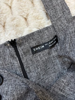 Peto ancho gris botones marineros