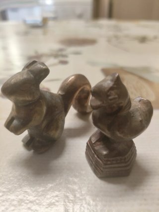 Lote Figuras Latón y Bronce Vintage