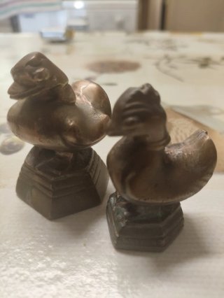 Lote Figuras Latón y Bronce Vintage