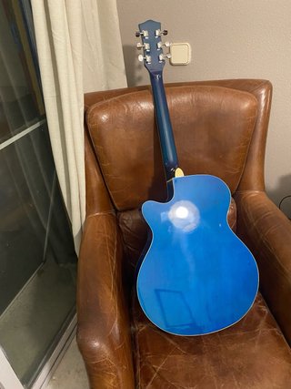 Guitarra Acústica Tiger Azul Degradado. Tamaño 3/4