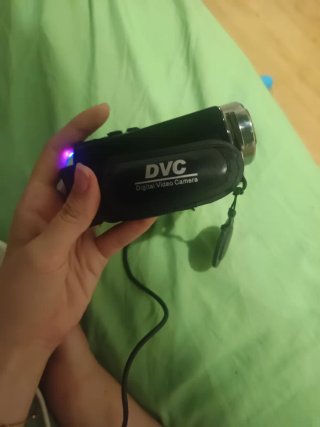 Cámara de vídeo negra