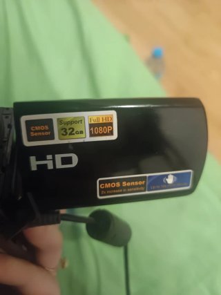 Cámara de vídeo negra