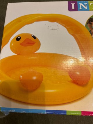 Colchoneta inflable para bebé Intex Pato