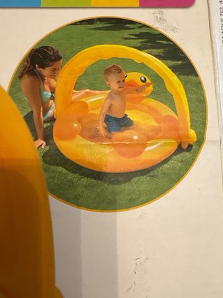 Colchoneta inflable para bebé Intex Pato