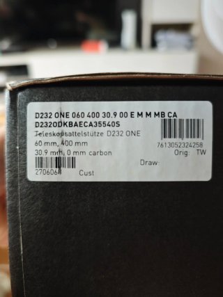Tija Carbono DT Swiss D232 One 30.9