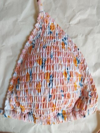 Top bikini flores naranja  Talla L
