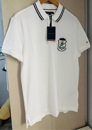 Polo Tommy Hilfiger Blanco Nuevo Talla M