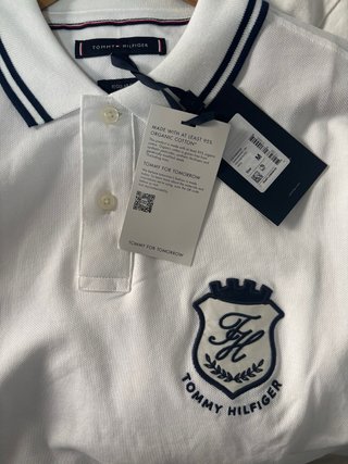 Polo Tommy Hilfiger Blanco Nuevo Talla M