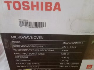Microondas Toshiba con Grill Blanco