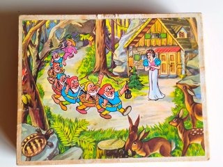 Antiguo Rompecabezas Antiguo Blancanieves años 50