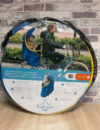 Protector lluvia asiento bici infantil