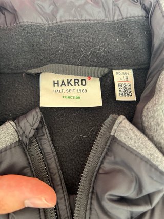 Chaleco de Hakro Negro/Gris con logo de Audi