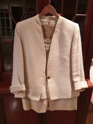 Traje chaqueta SANGAPHER beige/dorado