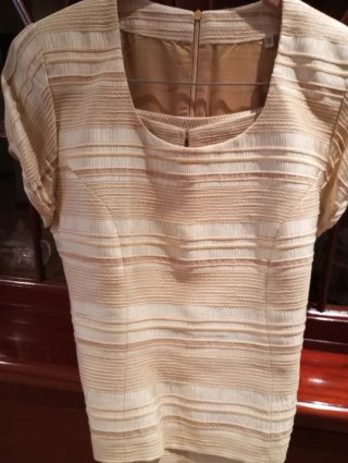 Traje chaqueta SANGAPHER beige/dorado