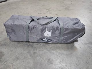 Cuna de viaje Jane gris con ruedas