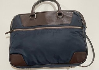 Bolso Viaje 24h Massimo Dutti Azul/Marrón