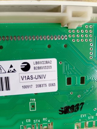 Placa electrónica lavadora Aspes ALF110