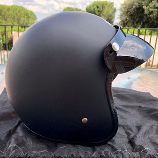Casco Custom Negro Mate