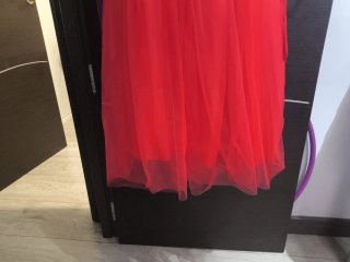 Vestido fiesta niña rojo