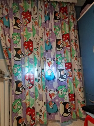 Cortinas Angry Birds Multicolor