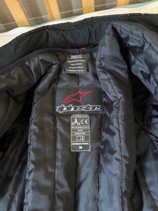 Chaqueta Alpinestars Negra y Roja Talla M