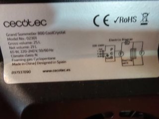 Enfriador de botellas Cecotec