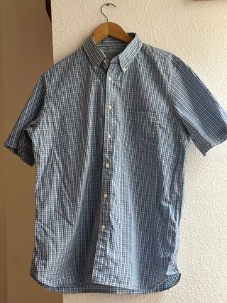 Camisa Emilio Tucci cuadros azul hombre Talla L