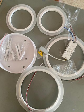 Lámpara Techo LED Moderna Diseño Anillos
