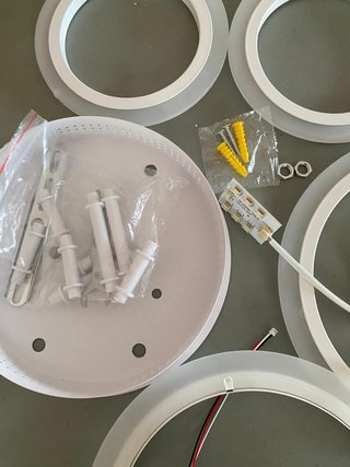 Lámpara Techo LED Moderna Diseño Anillos